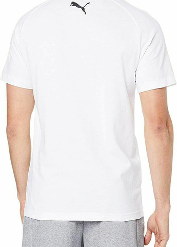 Белая мужская футболка essentials logo men's tee Puma