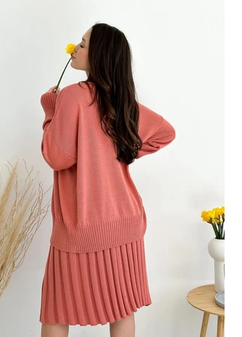 Коралловый кардиган Art Knit