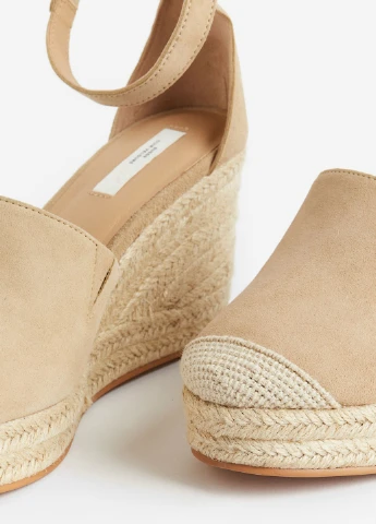 Бежевые эспадрильи H&M однотонный (258985444)