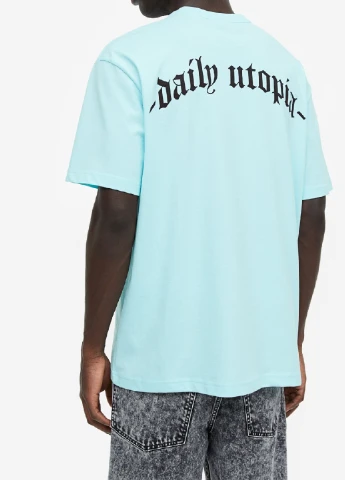 Бирюзовая футболка H&M