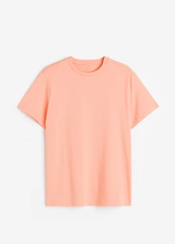 Персиковая футболка H&M