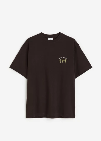 Темно-коричневая футболка H&M