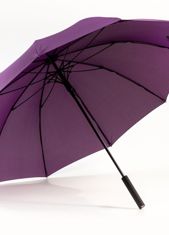 Фіолетова} парасолька тростина 10-ти спицева з прогумованою ручкою soft touch фіолетовий Krago (258994536)