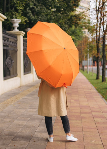 Зонт Ring складной 10-ти спицевый, полный автомат 115см оранжевый Krago (258994539)