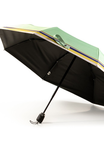 Зонт складной женский полный автомат зеленый в полосу Krago (258994540)