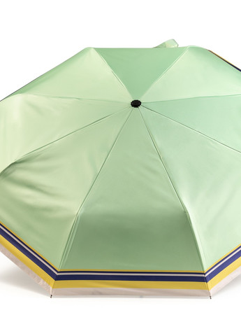 Зонт складной женский полный автомат зеленый в полосу Krago (258994540)