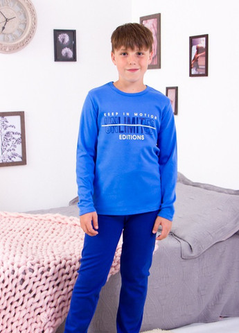 Синяя всесезон піжама для хлопчика (підліткова) синій носи своє (6076-015-33-1-v2) Носи своє