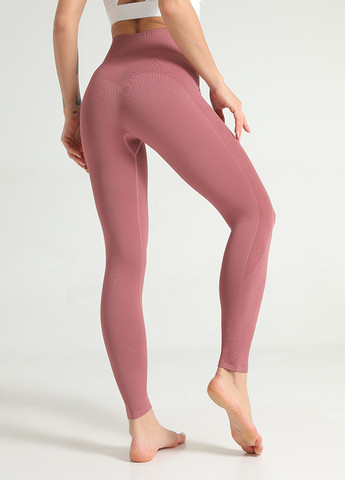Легінси жіночі спортивні 9678 M рожеві Fashion (259015147)