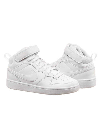 Білі осінні кросівки court borough mid 2 Nike