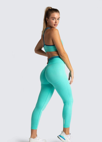Комплект для фитнеса топ и леггинсы 10525 M голубой Fashion (259015466)