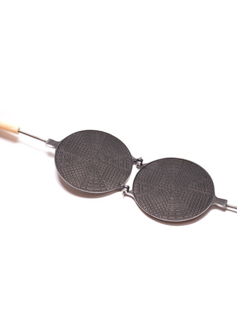 Форма для випічки вафельних трубочок вафельниця тортівниця кругла 180 мм з антипригарним / тефлоновим покриттям ХЕАЗ (259017060)