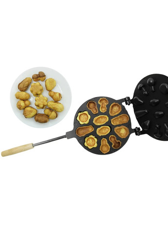 Форма для выпечки орешков и печенья орешница «Лесное Ассорти» (большая) с антипригарным / тефлоновым покрытием ХЕАЗ (259017055)