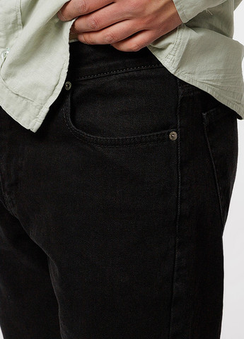 Черные демисезонные мужские джинсы мом Figo