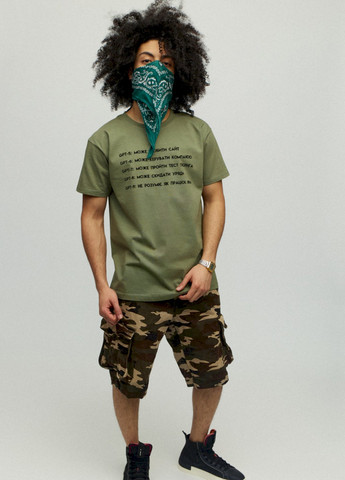 Хакі (оливкова) футболка чоловіча хакі зелений "gpt" YAPPI