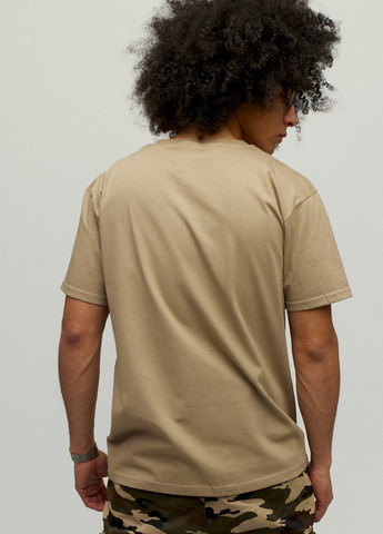 Хакі (оливкова) футболка чоловіча хакі "again - gain" YAPPI