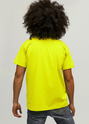 Жовта футболка чоловіча жовта патріотична "свобода має кольори" YAPPI