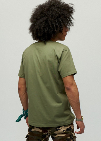 Хакі (оливкова) футболка чоловіча хакі зелений патріотична "свобода має кольори" YAPPI
