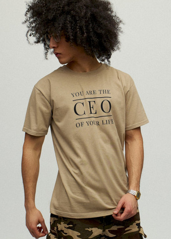 Хаки (оливковая) футболка мужская хаки "ceo" YAPPI