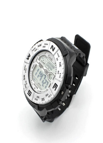 Універсальний водонепроникний наручний годинник з компасом Giish TR сторони світу Чорний з Сірим VTech (259036310)