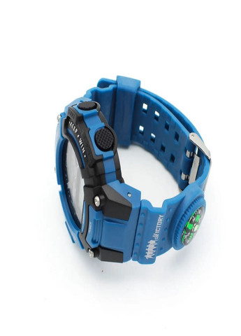 Універсальний водонепроникний наручний годинник з компасом Giish TR Синій з Чорним VTech (259040260)