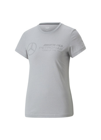Серая всесезон футболка mercedes-amg petronas motorsport essentials tee women Puma