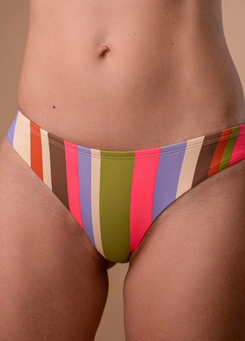 Цветные купальные трусики бразилиана цветные полоски so226427 комбинированный Brabrabra