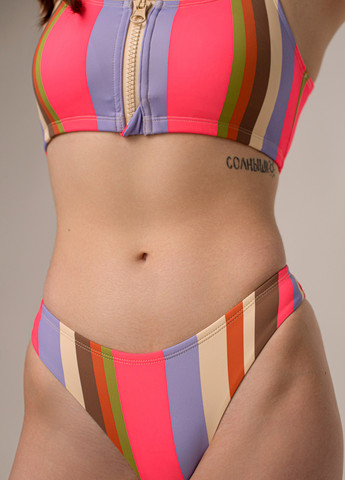 Цветные купальные трусики слип цветные полоски so226411 комбинированный Brabrabra