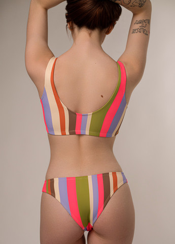 Цветные купальные трусики слип цветные полоски so226411 комбинированный Brabrabra