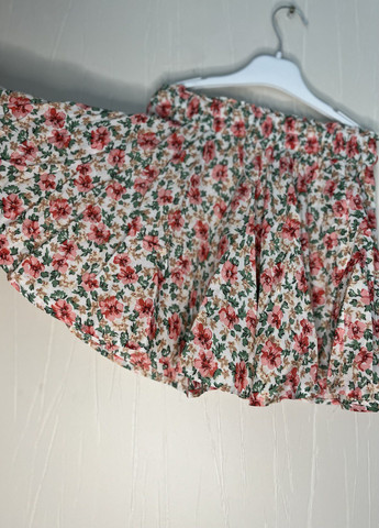 Розовая кэжуал однотонная юбка Deloras