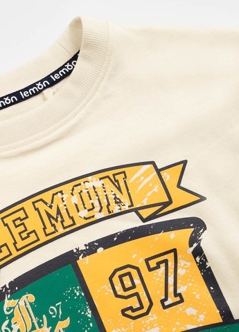 Бежевая футболка Lemon