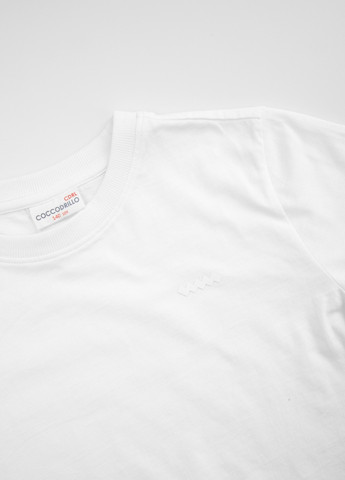 Біла футболка Coccodrillo