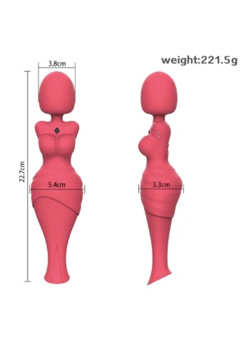 Вібратор у формі силуету жінки Venus De Milo Red CNT (259109988)