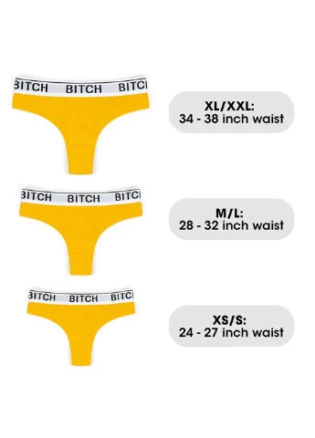 Вибрирующие трусики Bitch 34~38 inch waist Large Lovetoy (259110277)