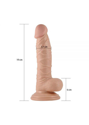 Фалоимитатор на присоске Real Extreme Dildo 7.5 Lovetoy (259110126)