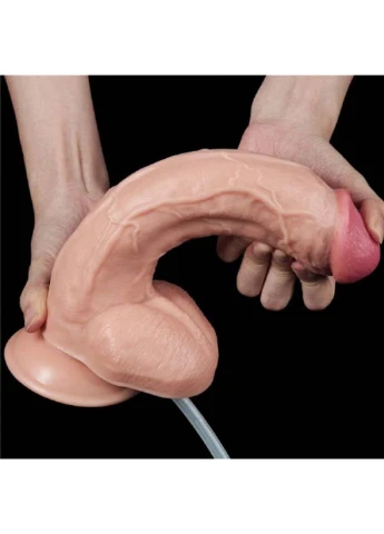 Телесный фаллоимитатор на присоске Squirt Extreme Dildo 10.0 Lovetoy (259110133)