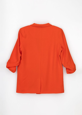 Оранжевый женский пиджак Miss Esta однотонный - демисезонный