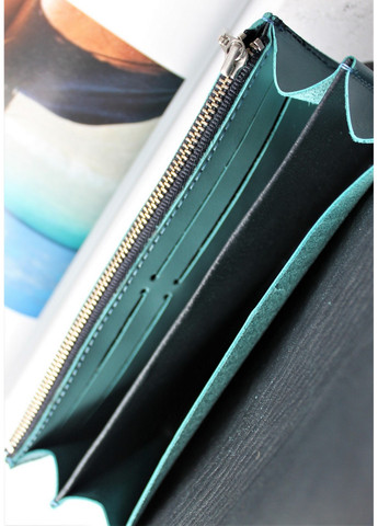 Кожаный женский кошелек ручной работы 20х10х3 см LeathART (259091989)