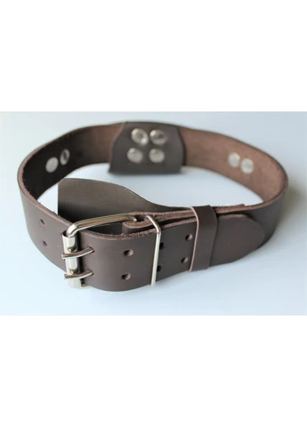 Шкіряний нашийник ручної роботи M(30-44 см) Lockdog (259092069)