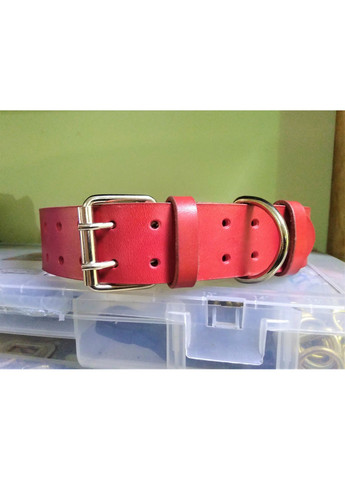 Крепкий надежный ошейник из натуральной кожи XL(56-70 см) Lockdog (259092045)