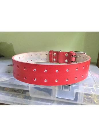 Крепкий надежный ошейник из натуральной кожи XL(56-70 см) Lockdog (259092045)