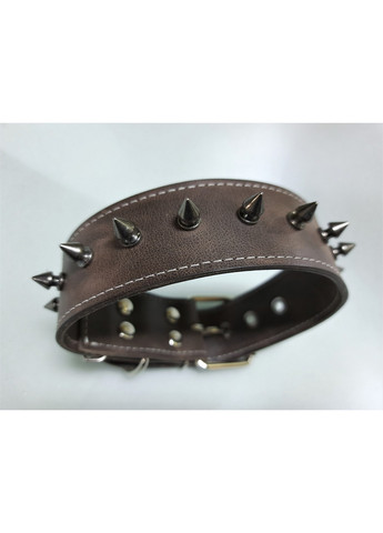 Шкіряний нашийник з невеликими шипами XL(56-70 см) Lockdog (259093039)