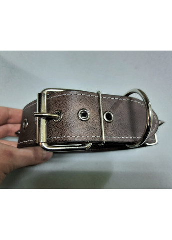 Шкіряний нашийник з невеликими шипами XL(56-70 см) Lockdog (259093039)