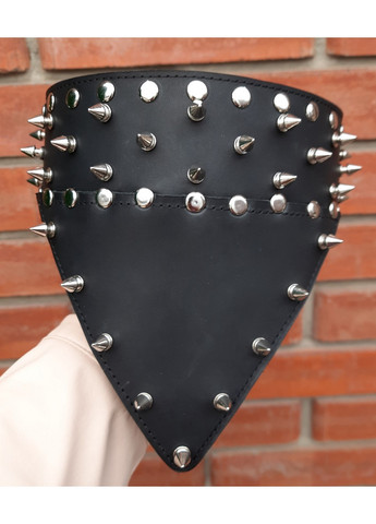 Кожаный ошейник-бандана с шипами L(45-55 см) Lockdog (259093063)
