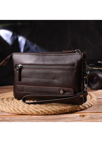 Клатч кожаный мужской 22,5х14х4 см Canpellini (259091575)