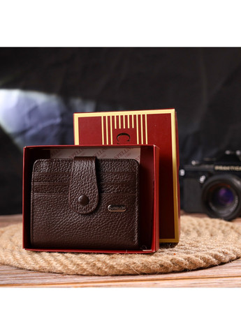 Кошелек кожаный мужской 10,6х9х1 см Canpellini (259092605)