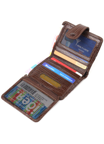 Кошелек кожаный мужской 10,6х9х1 см Canpellini (259092551)