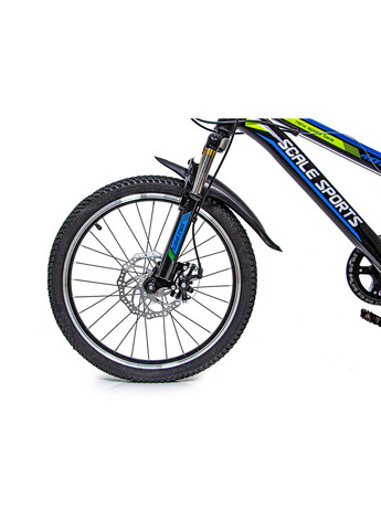 Дитячий велосипед 20", дискові гальма, амортизатор 20 дюймів Scale Sports (259093025)