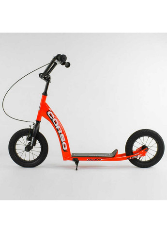 Самокат дитячий надувні колеса 12", ручне переднє гальмо 103х15,5х49 см Corso (259092220)