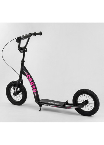 Самокат дитячий надувні колеса 12", ручне переднє гальмо 103х15,5х49 см Corso (259092220)