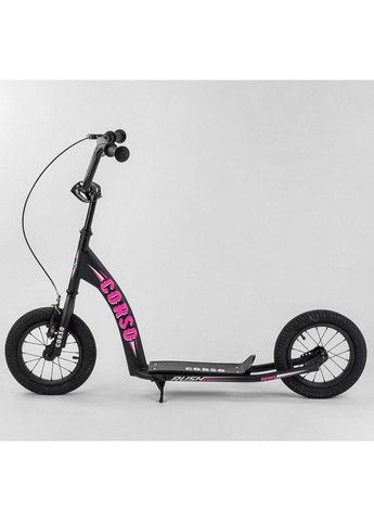 Самокат дитячий надувні колеса 12", ручне переднє гальмо 103х15,5х49 см Corso (259092220)